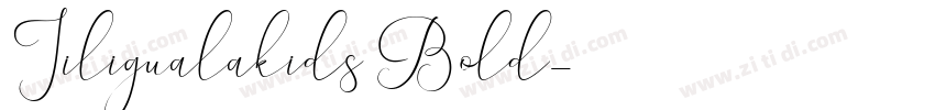 Jiligualakids Bold字体转换